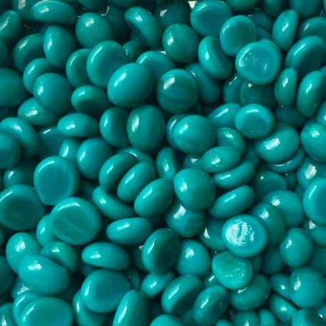 Mini picături din sticlă 9-13mm – cian