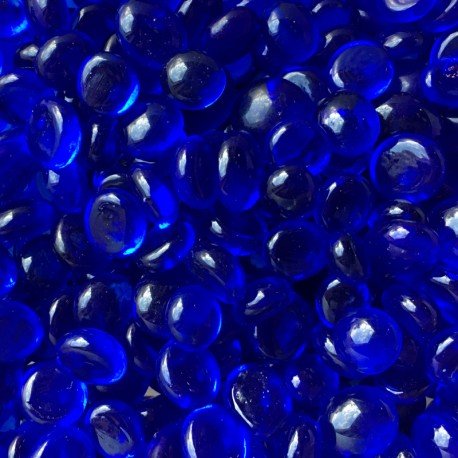 Mozaic din sticlă – Mini picături din sticlă 9-13mm – diamant albastru - mosaicshop