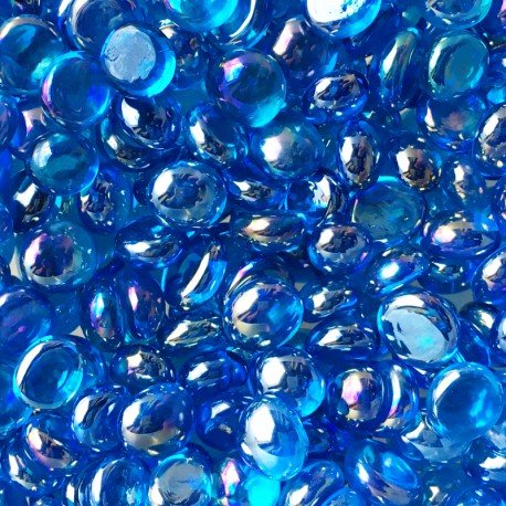 Mozaic din sticlă – Mini picături din sticlă 9-13mm – diamant turcoaz - mosaicshop