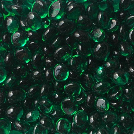 Mozaic din sticlă – Mini picături din sticlă 9-13mm – cristal smarald - mosaicshop