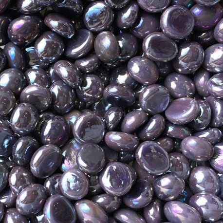 Mini picături din sticlă 9-13mm – prună opalină