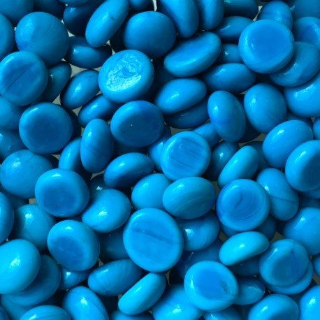 Mozaic din sticlă – Mini picături din sticlă 9-13mm – turcoaz - mosaicshop
