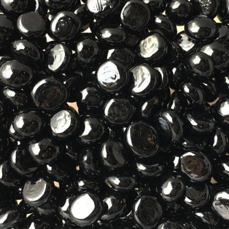 Mini picături din sticlă 9-13mm – negru