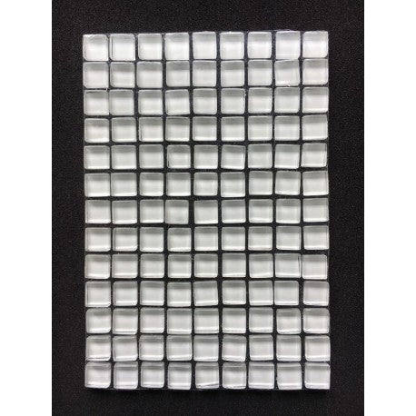 Mozaic din sticlă – Murrini 10mm – alb - mosaicshop
