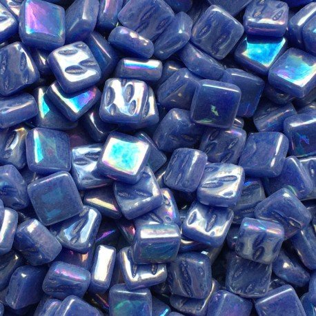 Mozaic din sticlă – Ottoman sidefat 8mm – albastru cald - mosaicshop
