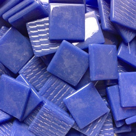 Mozaic din sticlă – Pâte de Verre 25mm – albastru cald - mosaicshop