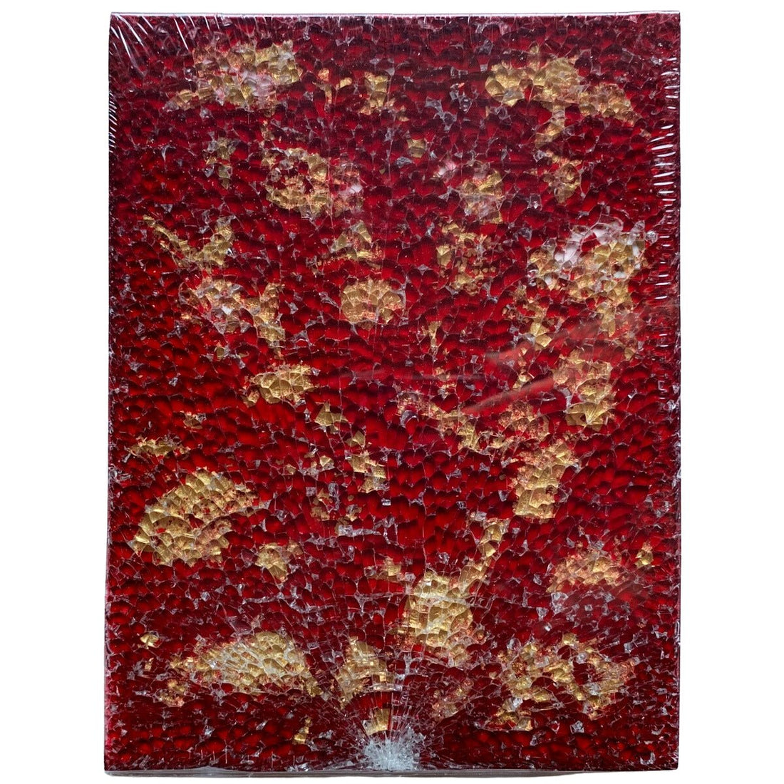 Mozaic din sticlă – Safety Glass – roșu auriu - mosaicshop