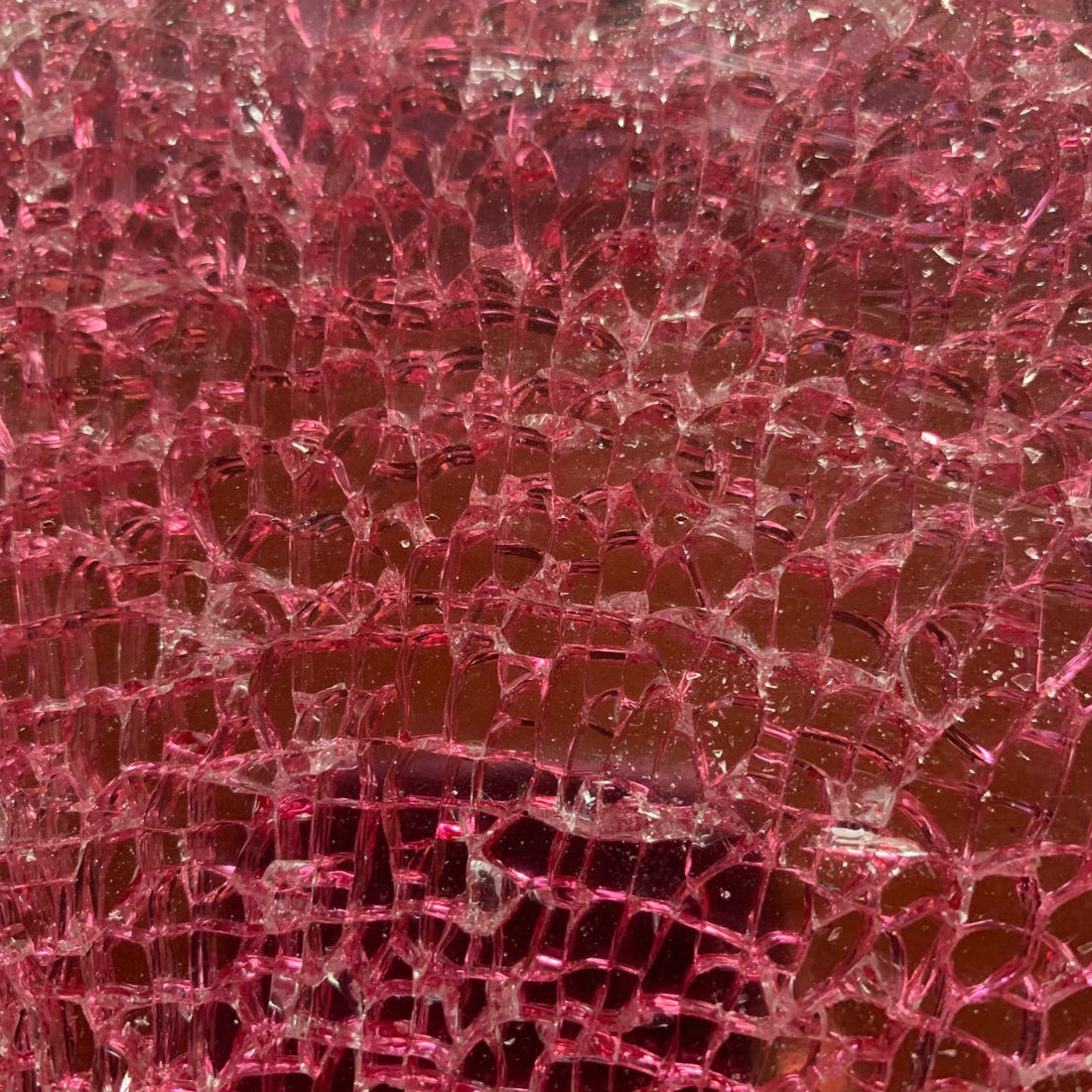 Mozaic din sticlă – Safety Glass – roz, cu oglindă - mosaicshop