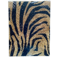 Mozaic din sticlă – Safety Glass – zebră negru/auriu - mosaicshop