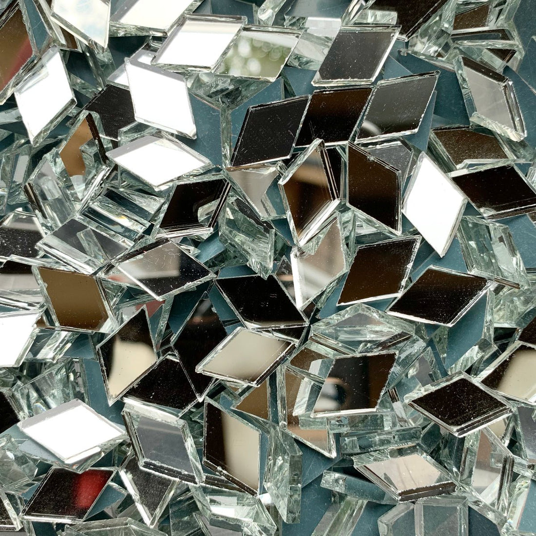 Mozaic din sticlă – Oglindă romb - mosaicshop