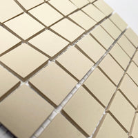 Winckelmans Blanc – plăcuțe de mozaic mate de 20x20 mm pe plasă