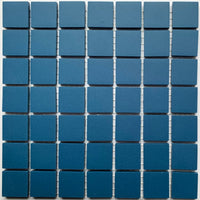 Winckelmans Bleu Nuit – plăcuțe de mozaic mate de 20x20 mm pe plasă