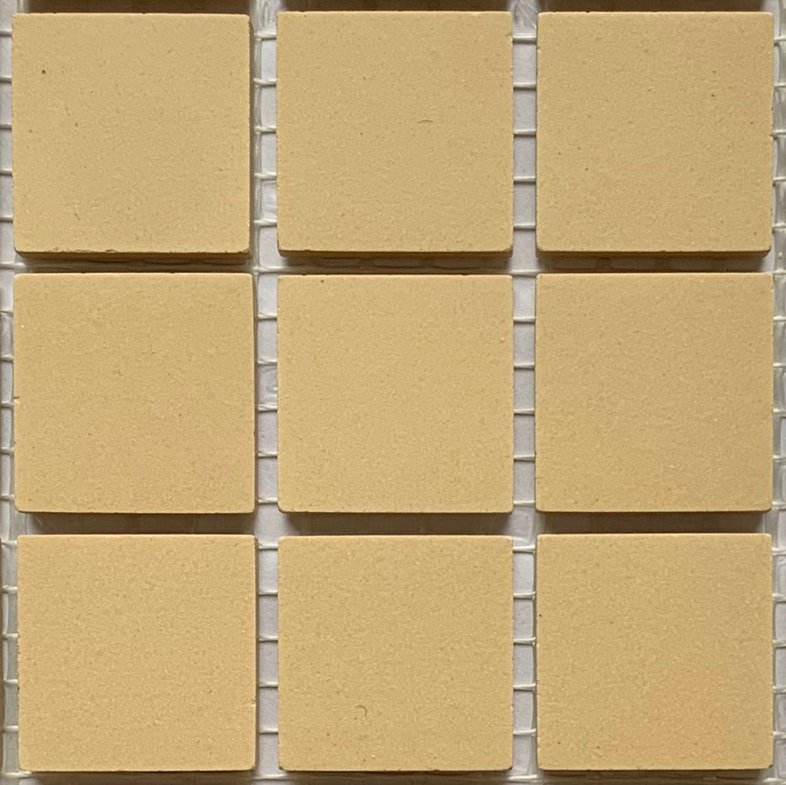 Winckelmans Cognac – plăcuțe de mozaic mate de 20x20 mm pe plasă