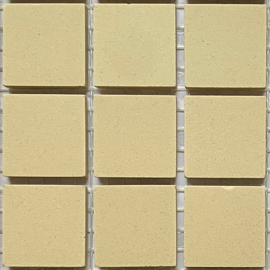 Winckelmans Ivoire – plăcuțe de mozaic mate de 20x20 mm pe plasă