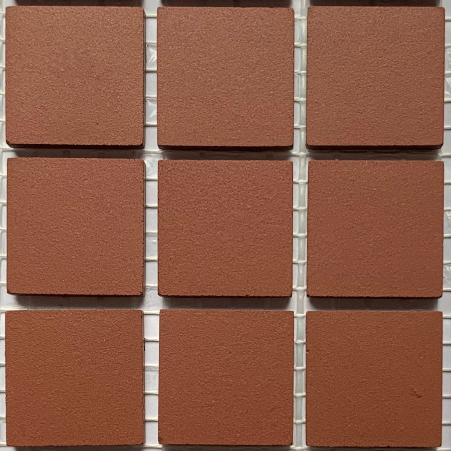 Winckelmans Rouge – plăcuțe de mozaic mate de 20x20 mm pe plasă