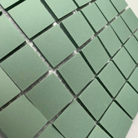 Winckelmans Vert – plăcuțe de mozaic mate de 20x20 mm pe plasă